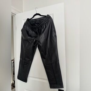 Reitmans - Pleather Tapered Pants - Size Petite 14
